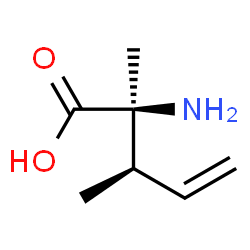 4-Pentenoicacid,2-amino-2,3-dimethyl-,(2S,3R)-(9CI)结构式