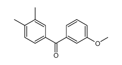 3,4-DIMETHYL-3'-METHOXYBENZOPHENONE结构式