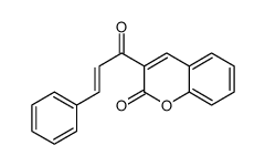 3-(3-phenylprop-2-enoyl)chromen-2-one Structure