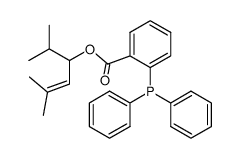2,5-dimethylhex-4-en-3-yl 2-(diphenylphosphanyl)benzoate结构式