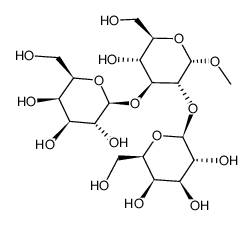 methyl 2,3-di-O-β-D-galactopyranosyl-α-D-glucopyranoside Structure