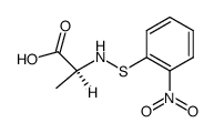 N-(2-nitrophenylsulfenyl)-alanine结构式