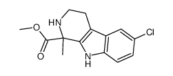 Methyl 6-chloro-1-methyl-2,3,4,9-tetrahydro-1H-pyrido[3,4-b]indole-1-carboxylate Structure