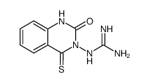 4-Thioxo-3-guanidino-1,2,3,4-tetrahydrochinazolin-2-on结构式