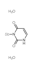 antimony: 1H-pyrimidine-2,4-dione: dihydrate structure