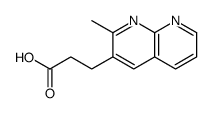 1,8-Naphthyridine-3-propanoicacid,2-methyl-(9CI) Structure