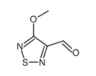 1,2,5-Thiadiazole-3-carboxaldehyde, 4-methoxy- (9CI) structure