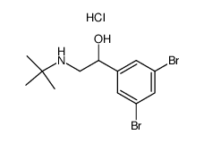 α-[(Tert-butylamino)methyl]-3,5-dibromobenzyl Alcohol Hydrochloride结构式