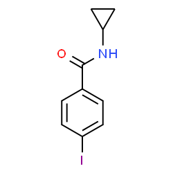 N-Cyclopropyl-4-iodobenzamide结构式