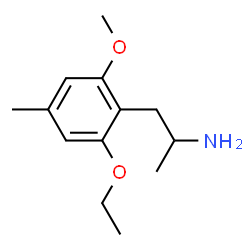 Phenethylamine, 2-ethoxy-6-methoxy-alpha,4-dimethyl- (8CI) structure