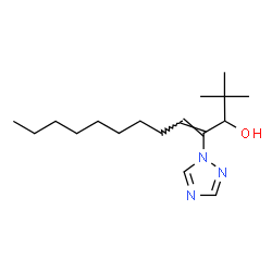 1H-1,2,4-Triazole-1-ethanol, .alpha.-(1,1-dimethylethyl)-.beta.-nonylidene- structure
