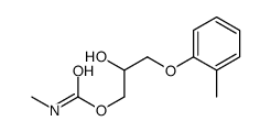 CARBAMIC ACID, METHYL-, 2-HYDROXY-3-(o-TOLYLOXY)PROPYL ESTER Structure