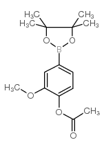 4-Acetoxy-3-MethoxyPhenylBORONIC Acid,Pinacol Ester Structure