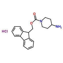 1-FMOC-4-AMINOPIPERIDINEHYDROCHLORIDE structure