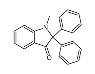 1-methyl-2,2-diphenyl-indolin-3-one Structure