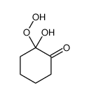 2-hydroperoxy-2-hydroxycyclohexan-1-one结构式