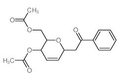 D-arabino-Oct-4-enose,3,7-anhydro-2,4,5-trideoxy-1-C-phenyl-, diacetate (9CI)结构式