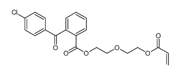 2-[2-[(1-oxo-2-propenyl)oxy]ethoxy]ethyl 2-(4-chlorobenzoyl)benzoate Structure