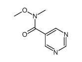 N-甲氧基-N-甲基-5-嘧啶羧酰胺结构式