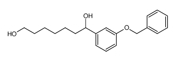1-(3-benzyloxyphenyl)heptane-1,7-diol结构式