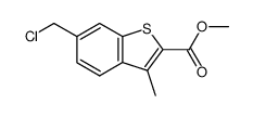 6-(chloromethyl)-3-methylbenzothiophene-2-carboxylic acid methyl ester结构式