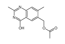 (2,7-dimethyl-4-oxo-1H-quinazolin-6-yl)methyl acetate结构式