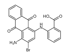 2-[(4-amino-3-bromo-9,10-dihydro-9,10-dioxo-1-anthryl)amino]benzoic acid结构式