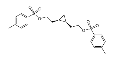 cis-1,2-Di-[2-hydroxy-aethyl]-cyclopropan-ditosylat结构式