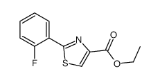 ETHYL 2-(2-FLUOROPHENYL)THIAZOLE-4-CARBOXYLATE Structure