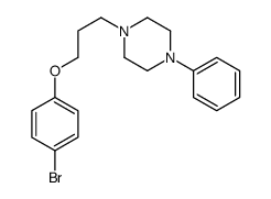 1-[3-(4-bromophenoxy)propyl]-4-phenylpiperazine结构式