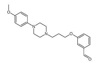 3-[3-[4-(4-methoxyphenyl)piperazin-1-yl]propoxy]benzaldehyde结构式