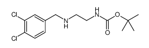Carbamic acid, [2-[[(3,4-dichlorophenyl)Methyl]amino]ethyl]-, 1,1-dimethylethyl ester (9CI)结构式