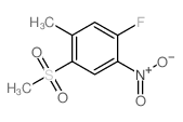 1-FLUORO-5-METHYL-4-(METHYLSULFONYL)-2-NITROBENZENE structure