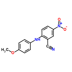 2-[(4-Methoxyphenyl)amino]-5-nitrobenzonitrile结构式