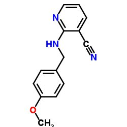 2-[(4-Methoxybenzyl)amino]nicotinonitrile结构式