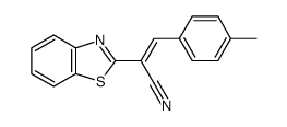 2-(benzothiazol-2-yl)-3-(4-methylphenyl)acrylonitrile结构式