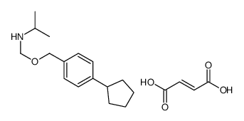 Benzenemethanol, 4-cyclopentyl-alpha-(((1-methylethyl)amino)methyl)-,(Z)-2-butenedioate (1:1) structure