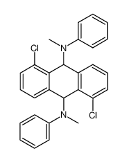 1,5-dichloro-N,N'-dimethyl-N,N'-diphenyl-9,10-dihydro-anthracene-9,10-diyldiamine结构式