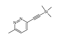 3-methyl-6-((trimethylsilyl)ethynyl)pyridazine结构式