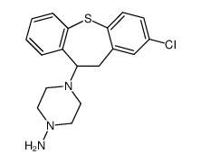 10-(4-aminopiperazino)-2-chloro-10,11-dihydrodibenzo(b,f)thiepin Structure