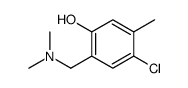 4-chloro-2-[(dimethylamino)methyl]-5-methylphenol结构式