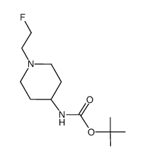 tert-butyl (1-(2-fluoroethyl)piperidin-4-yl)carbamate结构式