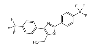 [2,4-bis[4-(trifluoromethyl)phenyl]-1,3-thiazol-5-yl]methanol Structure