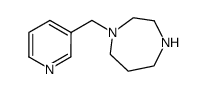 1-(吡啶-3-甲基)-1,4-二氮杂烷结构式