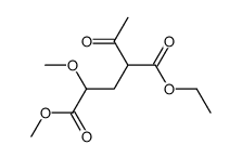 1-ethyl 5-methyl 2-acetyl-4-methoxy-1,5-pentanedioate结构式