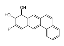 10-fluoro-7,12-dimethyl-8,9-dihydrobenzo[b]phenanthrene-8,9-diol结构式