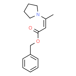 BENZYL 3-(1-PYRROLIDINYL)-2-BUTENOATE structure