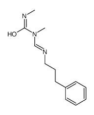 1,3-dimethyl-1-(3-phenylpropyliminomethyl)urea Structure