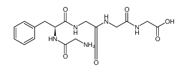 Glycine, N-[N-[N-(N-glycyl-L-phenylalanyl)glycyl]glycyl]结构式