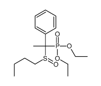 (1-butylsulfinyl-1-diethoxyphosphorylethyl)benzene结构式